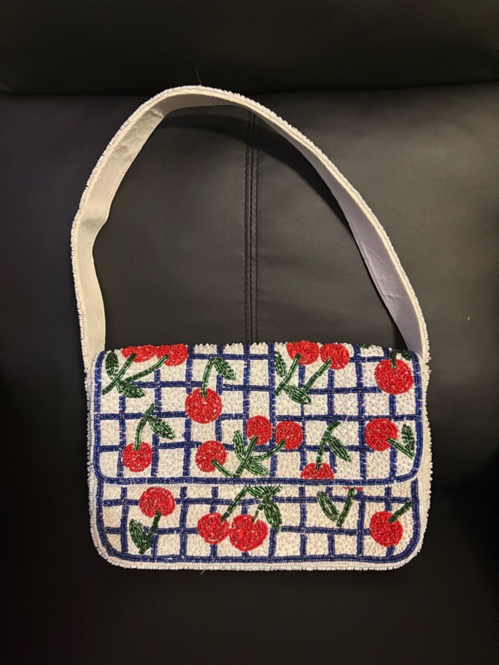 Cherry Beaded Bag 🍒 NWOT | Fruit Purse | Statement Handbag | TJ Maxx